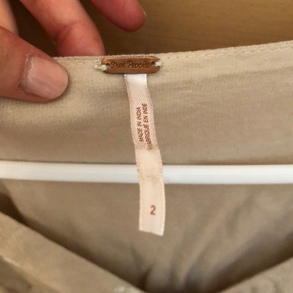 📦 🚚 EVERYTHING MUST GO! Free People Tan Dress | Sz 2 - Picture 5 of 8